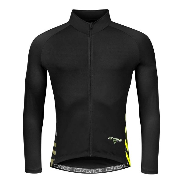 Force Ποδηλατικό Μακρυμάνικο Jacket Spike Μαύρο / Fluo Μπλούζες